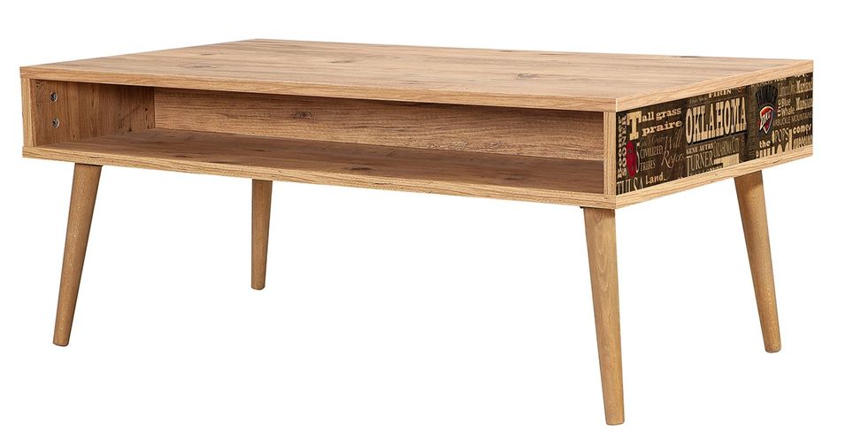 Table basse en bois clair originale avec niche Kiza 765 - Photo n°1