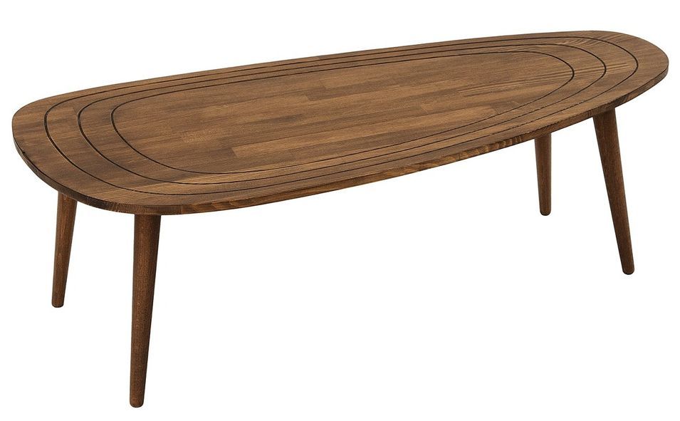 Table basse en bois massif Kira 115 cm - Photo n°1
