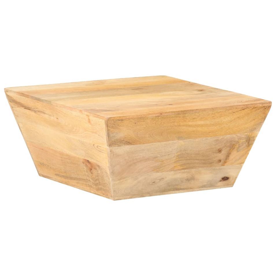 Table basse en forme de V 66x66x30 cm Bois de manguier massif - Photo n°1