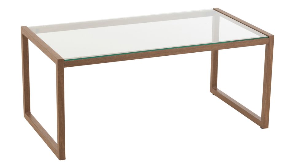 Table basse en métal marron foncé Giovani L 91 cm - Photo n°1