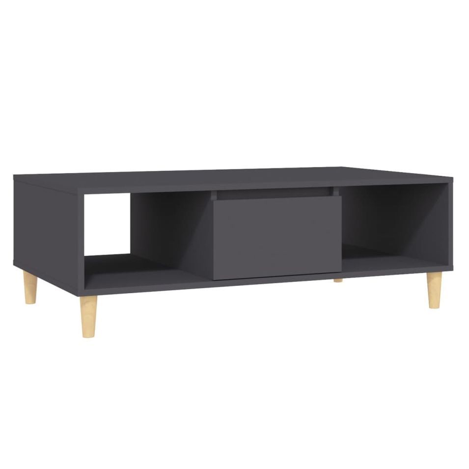 Table basse Gris 103,5x60x35 cm 2 - Photo n°1