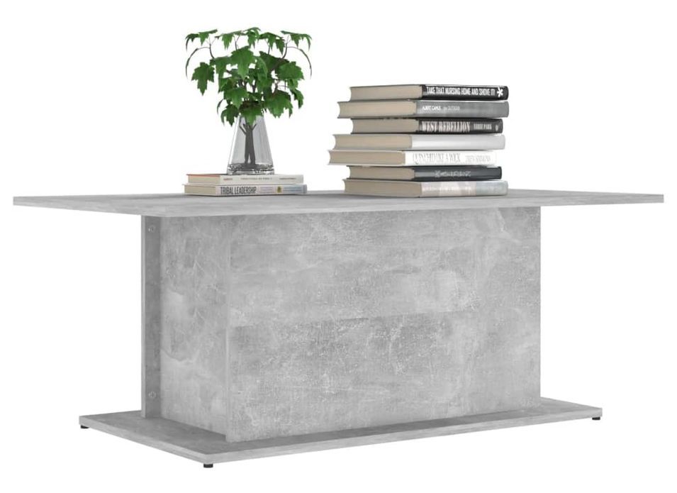 Table basse Gris béton 102x55,5x40 cm - Photo n°1