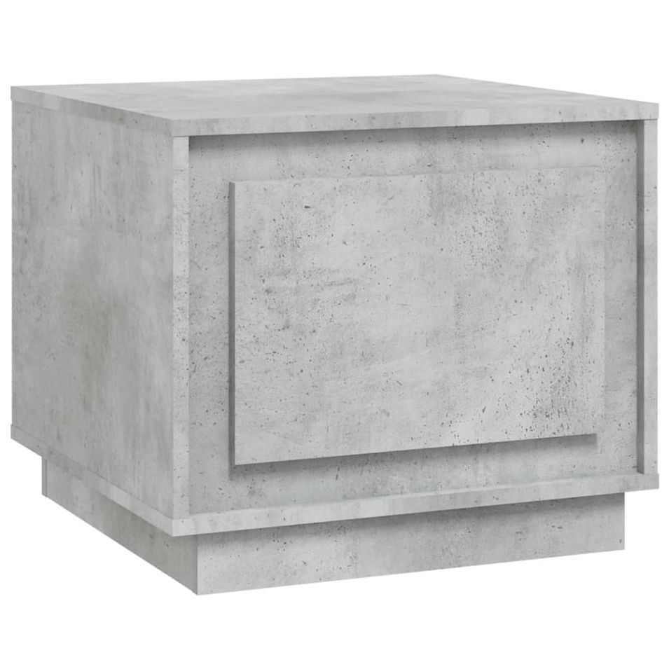 Table basse gris béton 51x50x44 cm bois d'ingénierie - Photo n°1