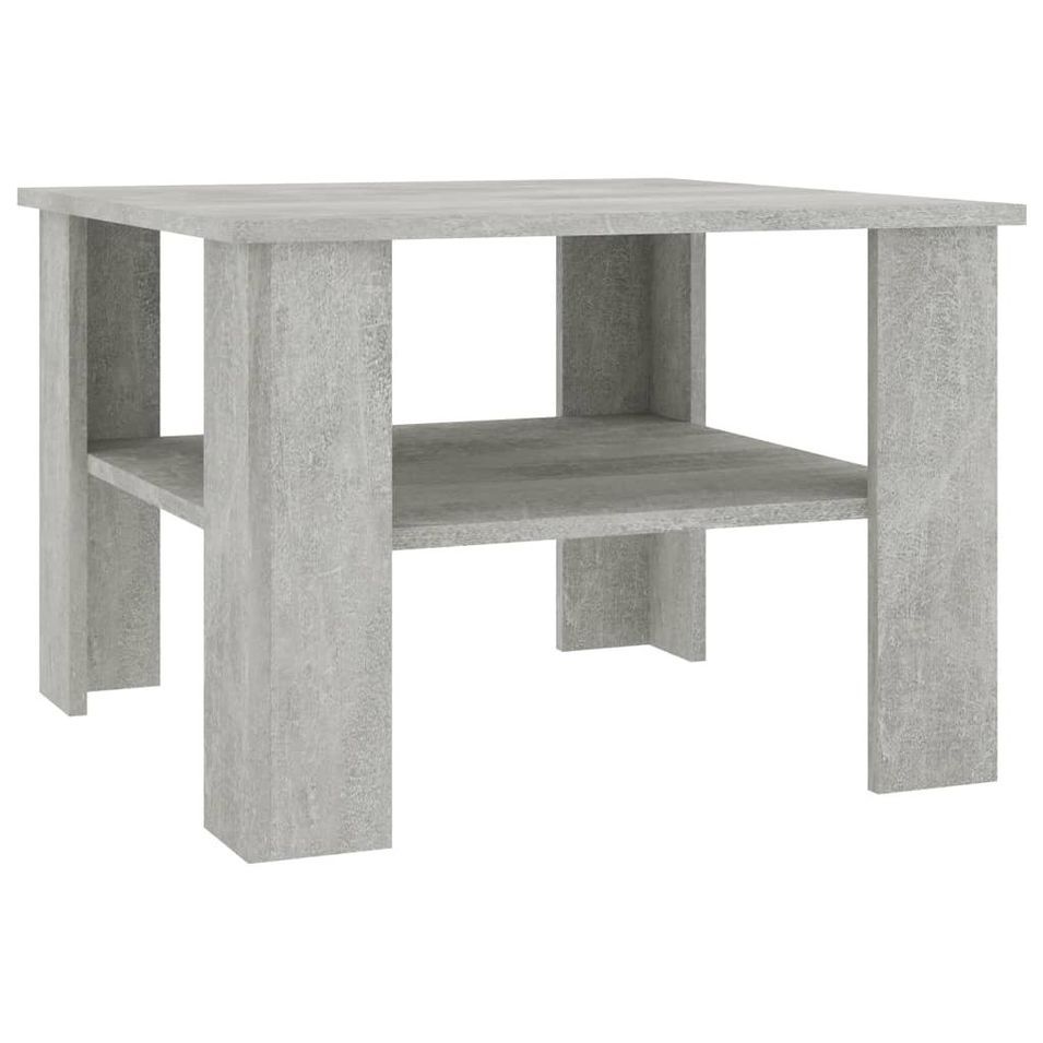 Table basse Gris ciment 60 x 60 x 42 cm - Photo n°1