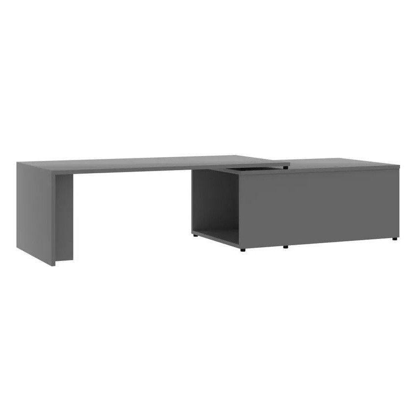 Table basse modulable bois gris Etif - Photo n°1