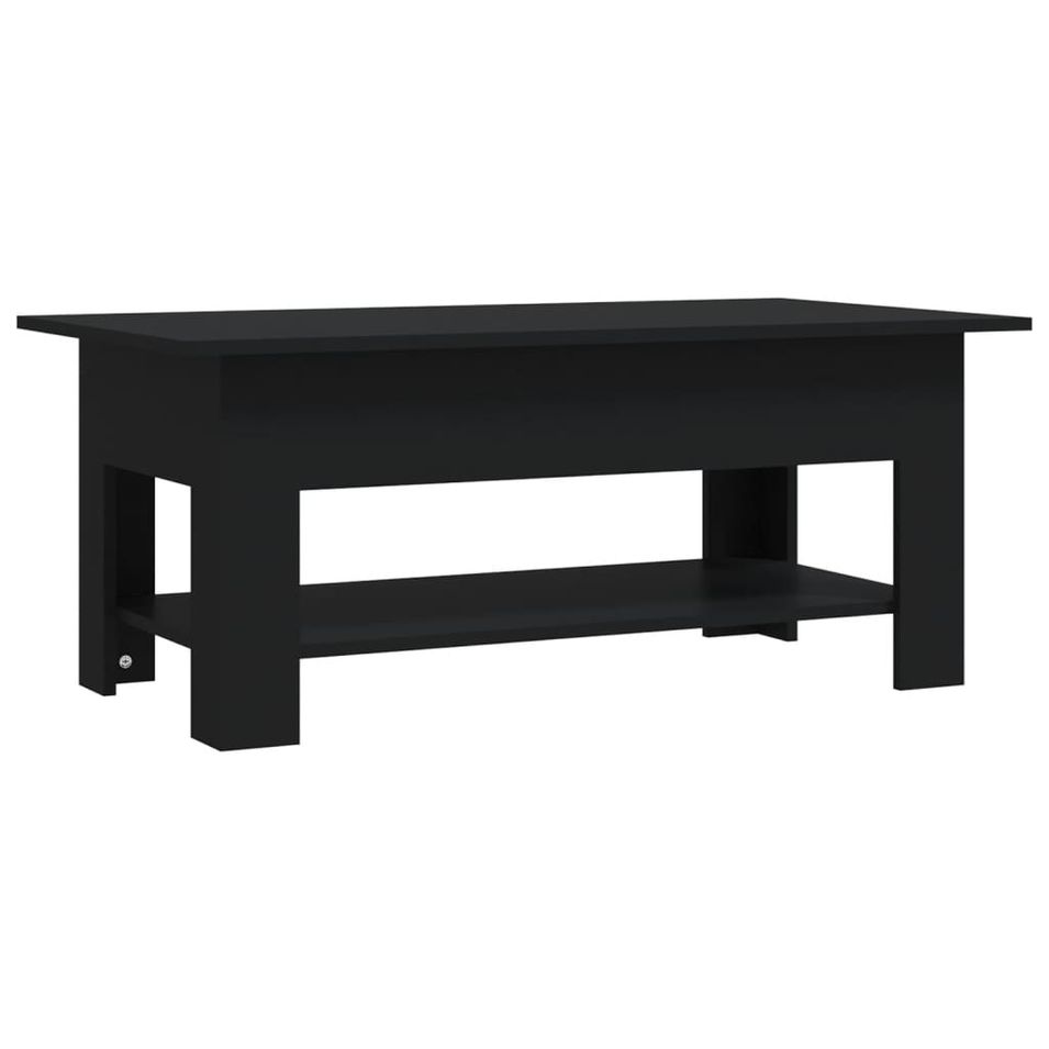 Table basse Noir 102x55x42 cm - Photo n°1