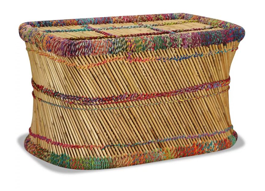 Table basse rectangulaire bambou clair Indika - Photo n°1