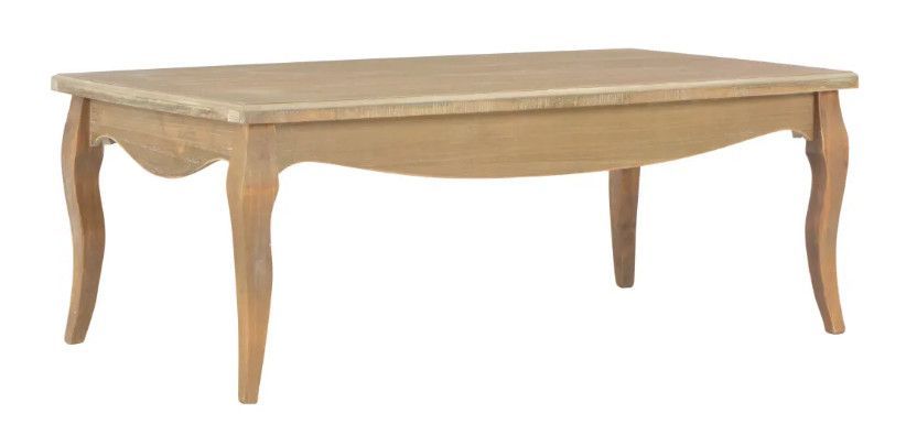 Table basse rectangulaire bois et pin massif clair Bart - Photo n°1