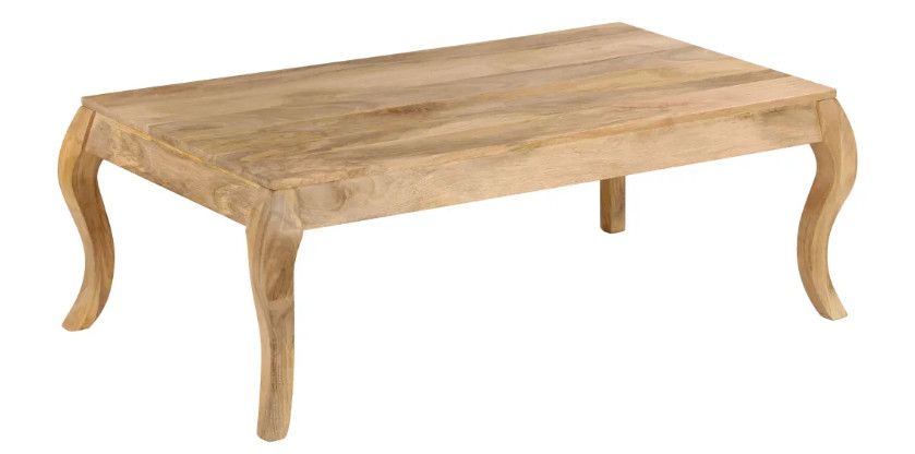 Table basse rectangulaire manguier massif clair Sempra - Photo n°1