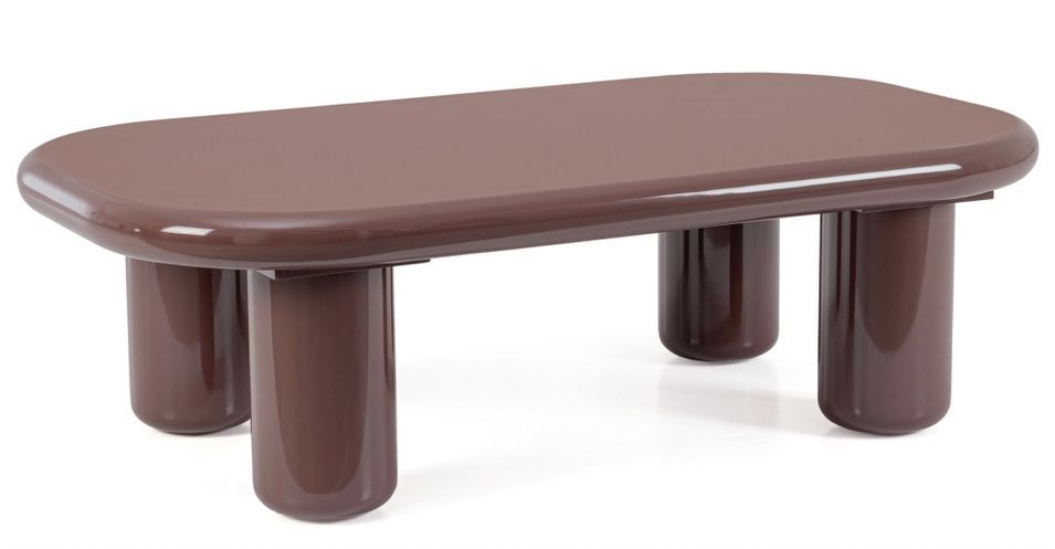 Table basse rectangulaire OTILIA – Finition brillante - Photo n°1