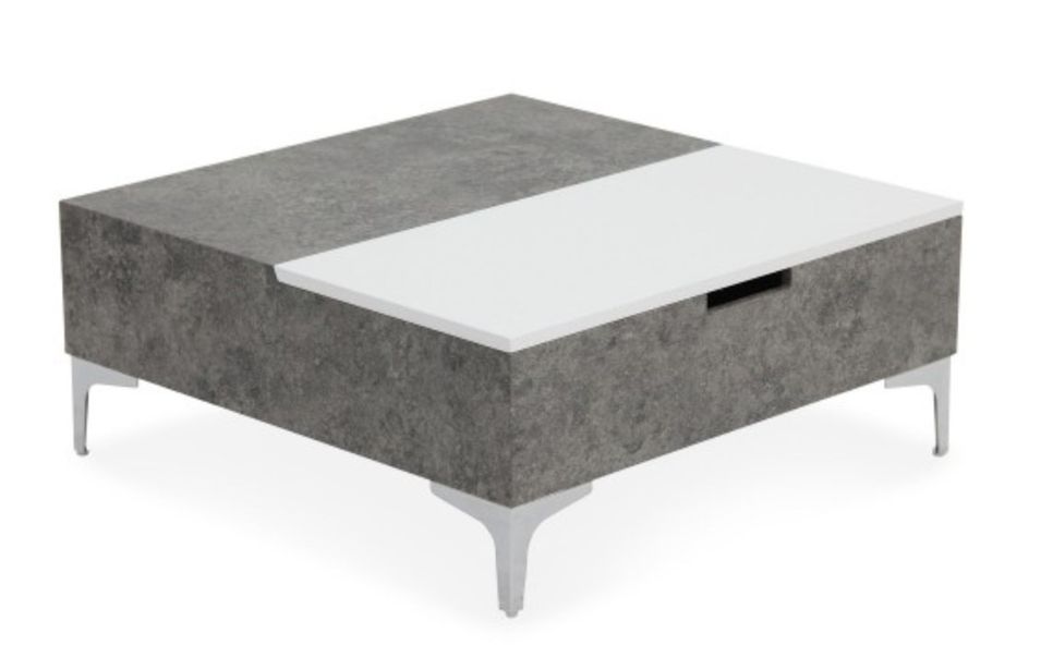 Table basse relevable effet béton Kuba - Photo n°1