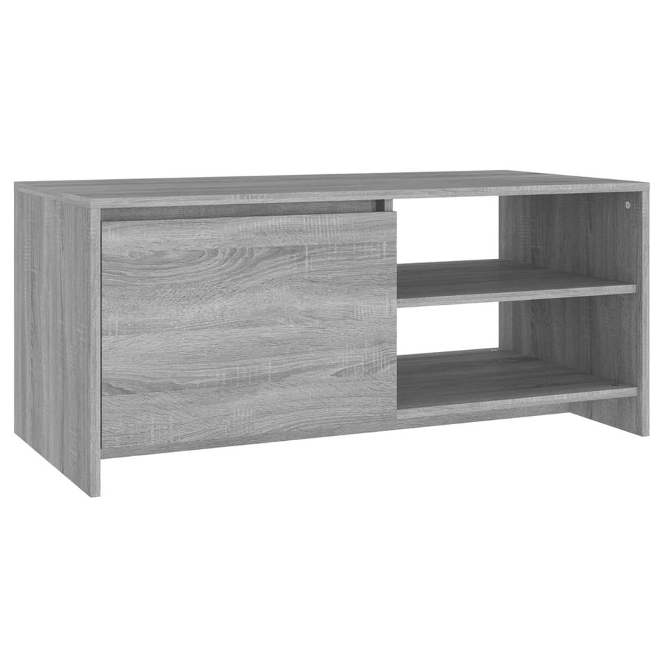 Table basse Sonoma gris 102x50x45 cm Bois d'ingénierie - Photo n°1