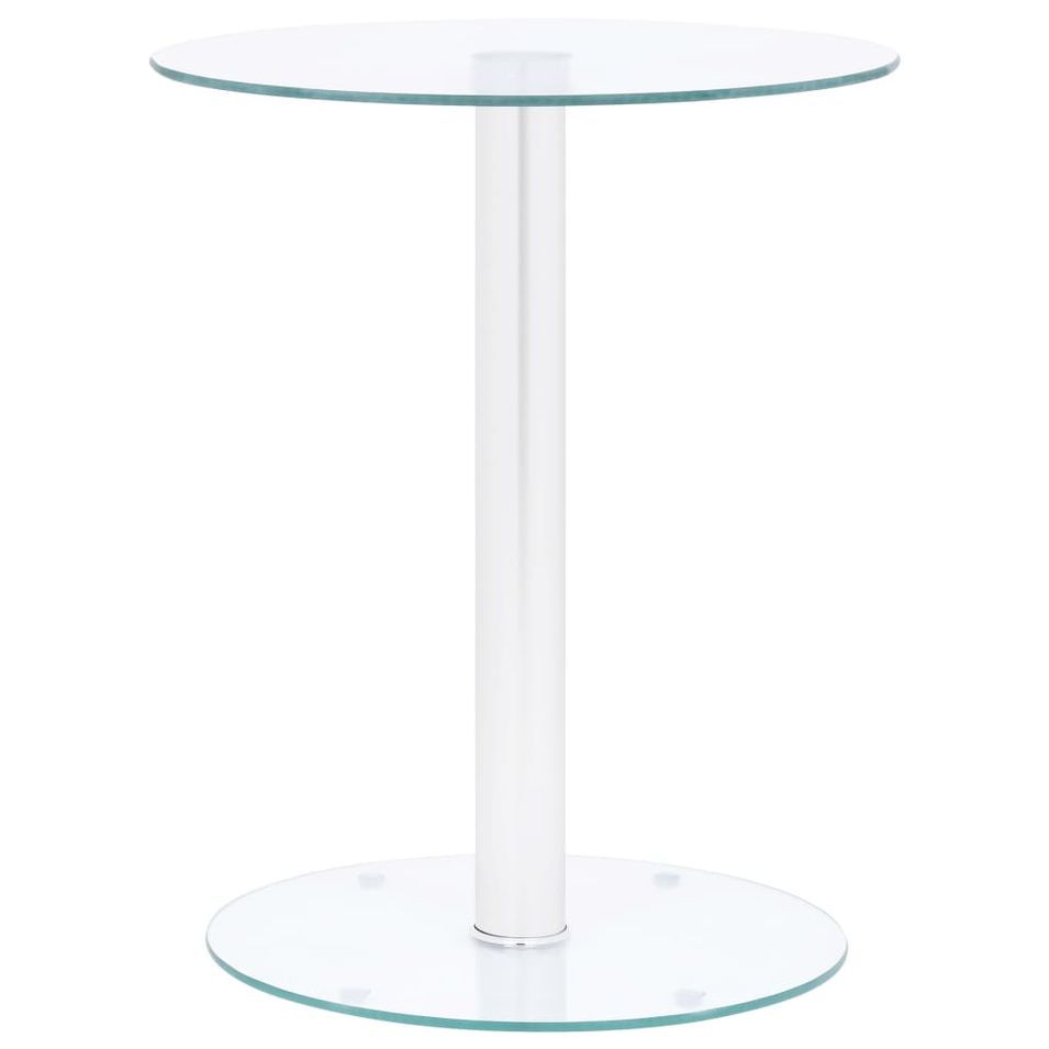 Table basse Transparent 40 cm Verre trempé - Photo n°1