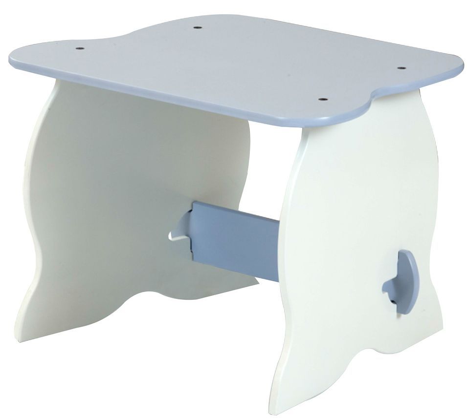 Table Blanche et plateau Bleu Snoop - Photo n°1