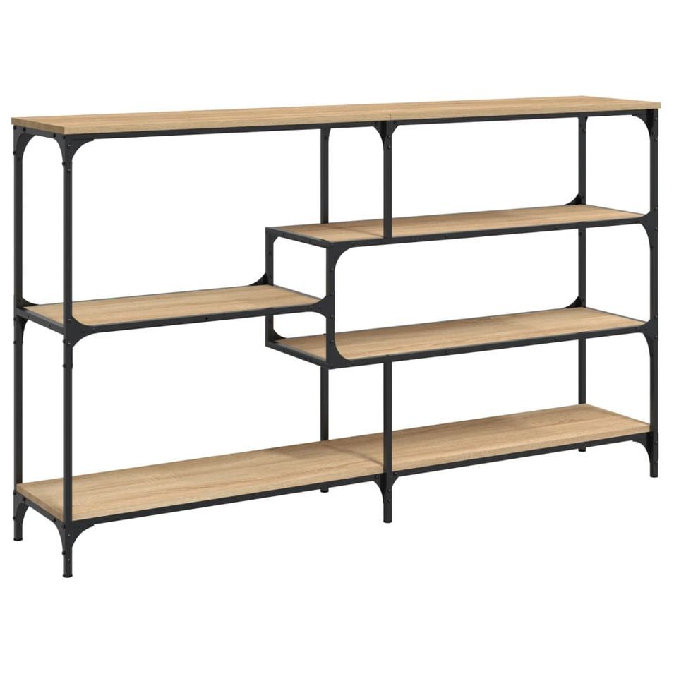 Table console chêne sonoma 160x32x95 cm bois d'ingénierie - Photo n°1
