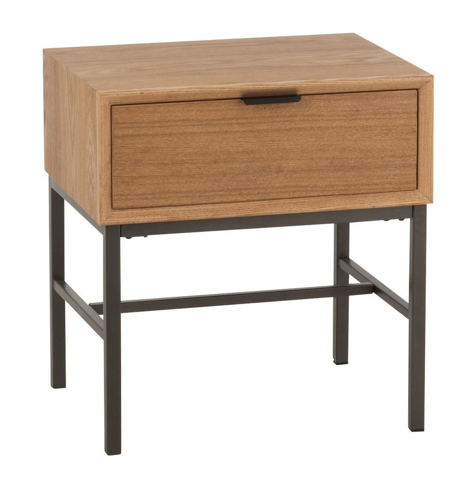 Table d'appoint 1 tiroir bois clair Margot L 47.5 cm - Photo n°1