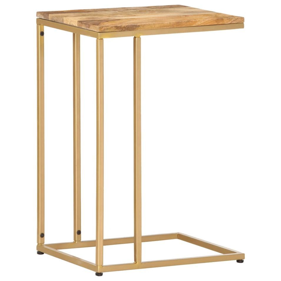 Table d'appoint 35x45x65 cm Bois de manguier massif 4 - Photo n°1