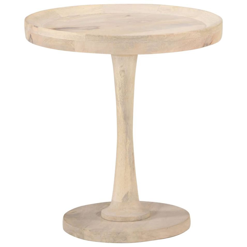 Table d'appoint Ø50x55 cm Bois de manguier massif - Photo n°1