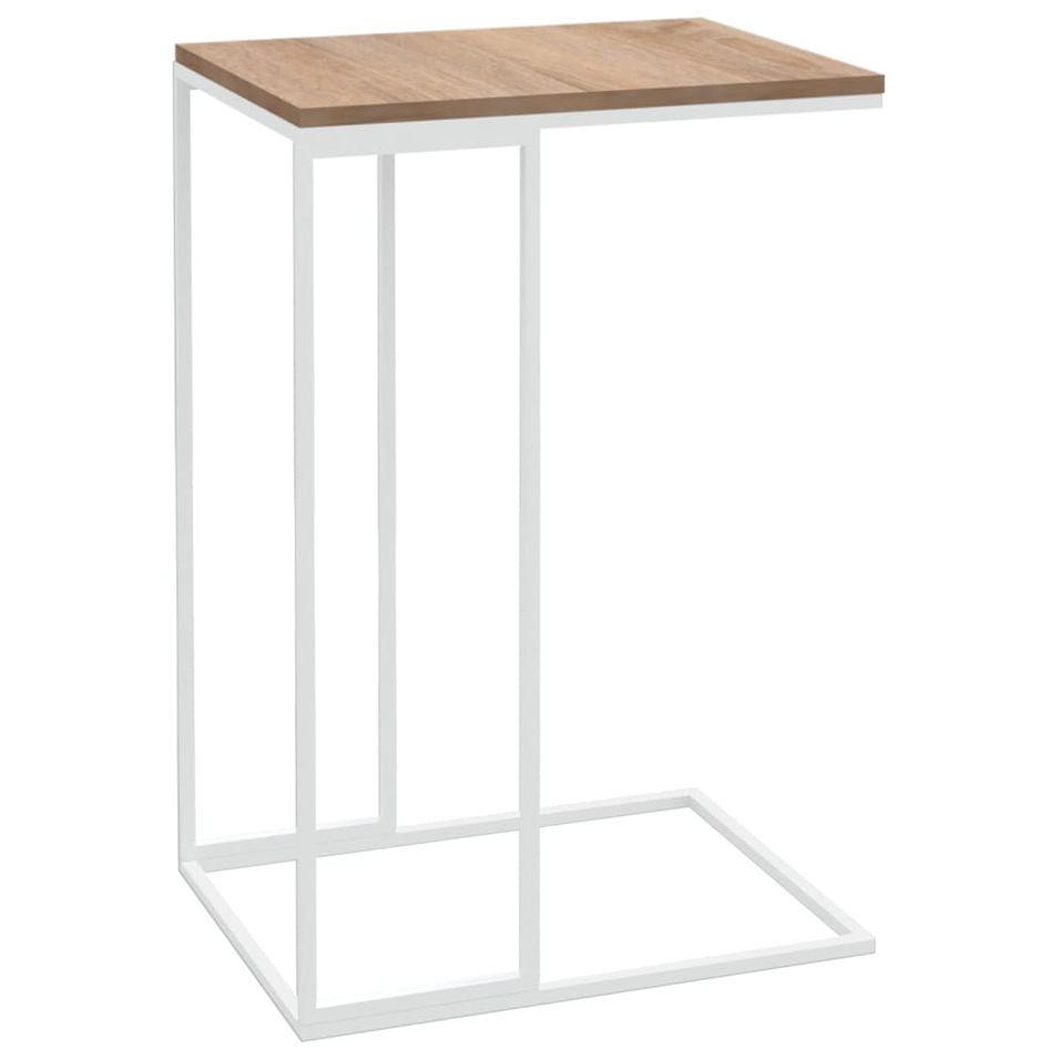 Table d'appoint Blanc 40x30x59 cm - Photo n°1