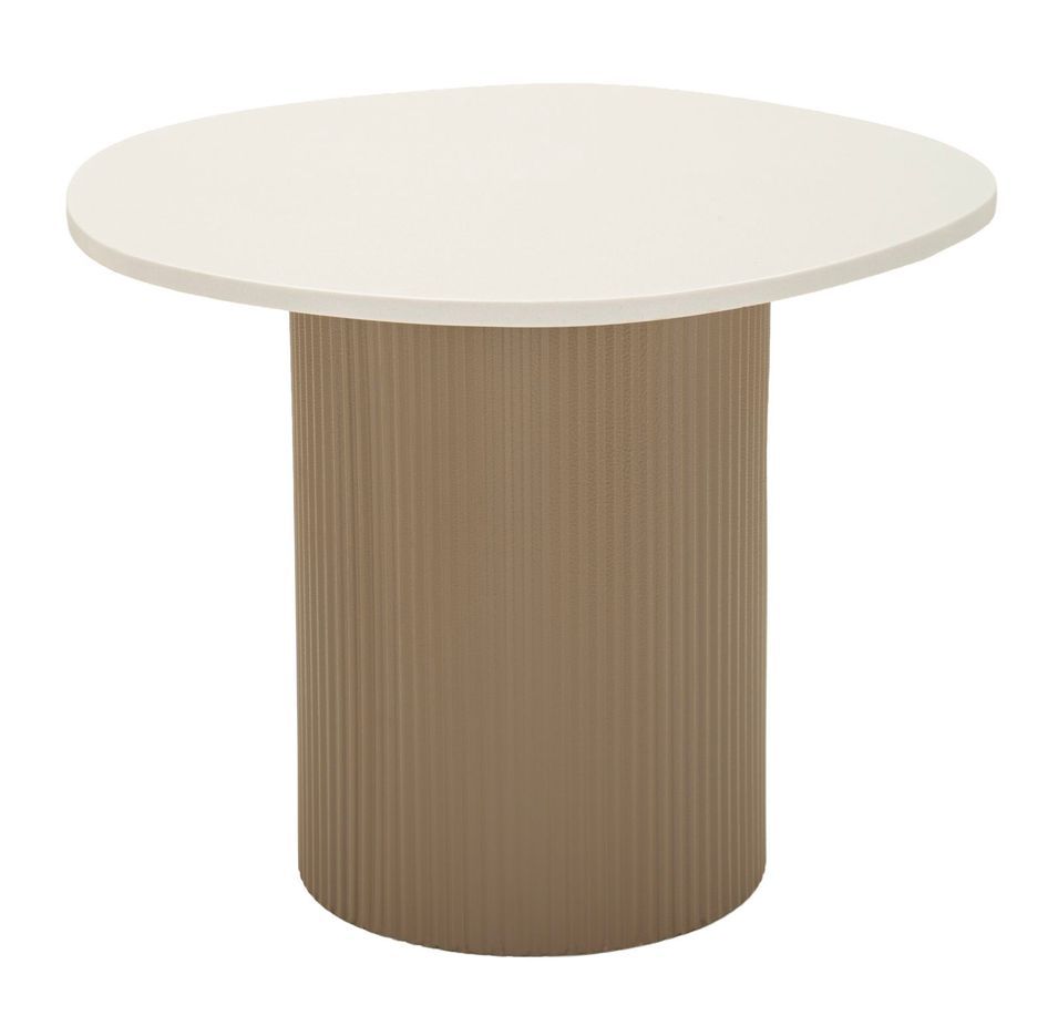 Table d’appoint effet marbre design épuré moderne Frankfurt - Photo n°1