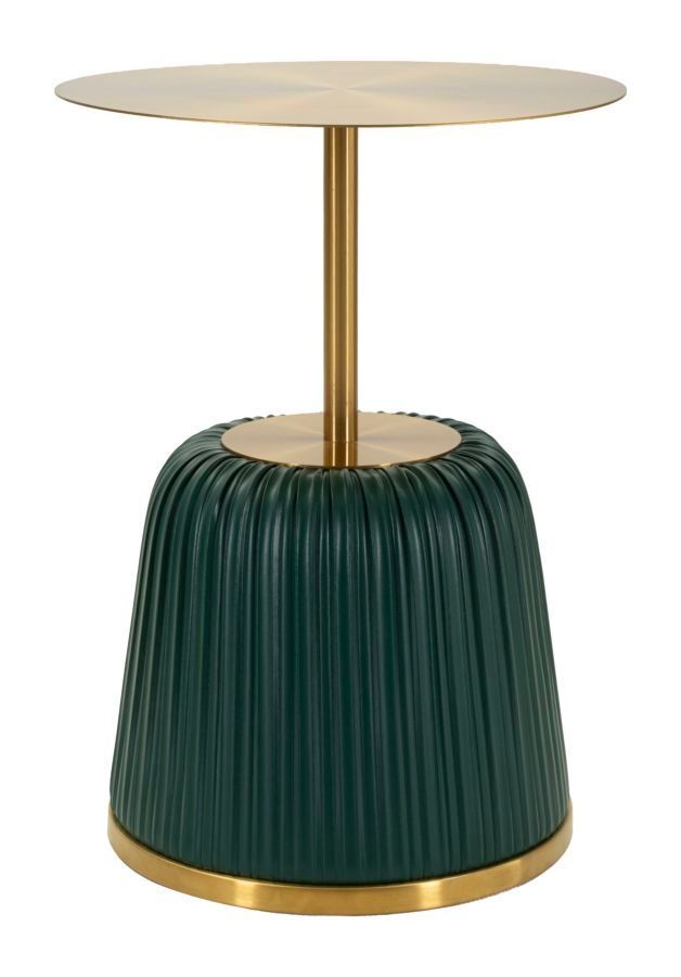 Table d'appoint egle verte ø 40 x 55 cm - Photo n°1