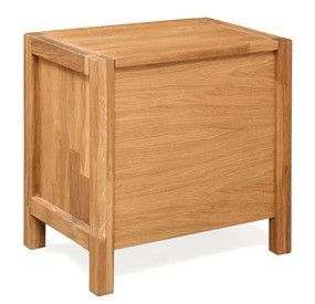 Table d'appoint en chêne massif 2 tiroirs Nelson 48 cm - Photo n°6