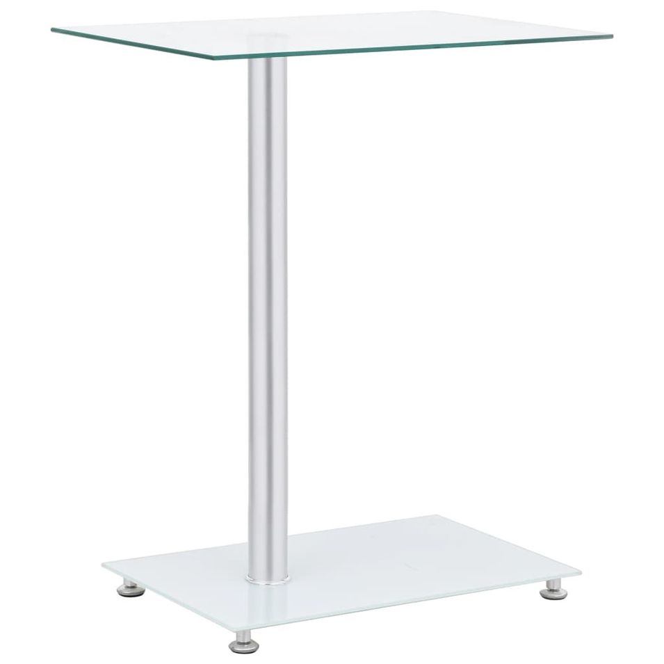 Table d'appoint en forme U Transparent 45x30x58 cm Verre trempé - Photo n°1