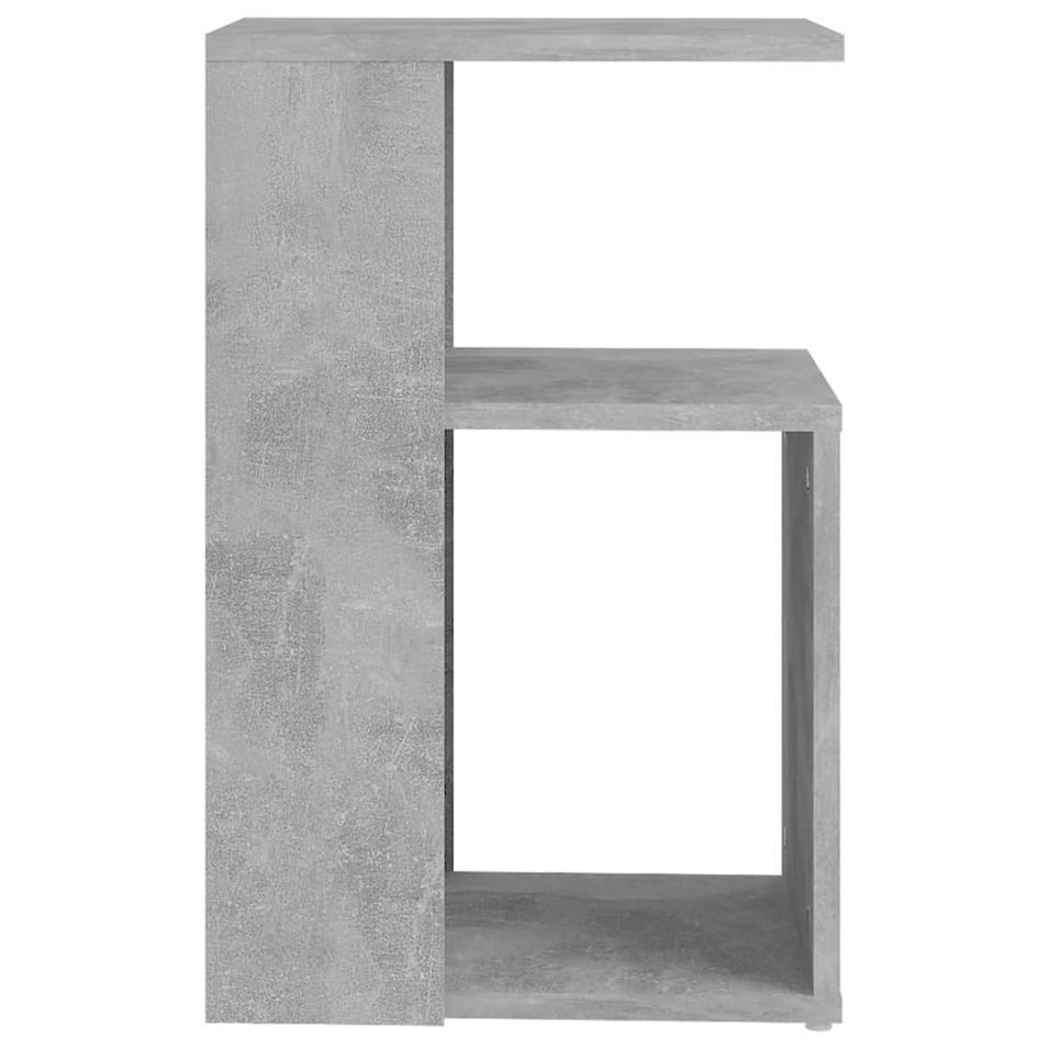 Table d'appoint Gris béton 36x30x56 cm - Photo n°4
