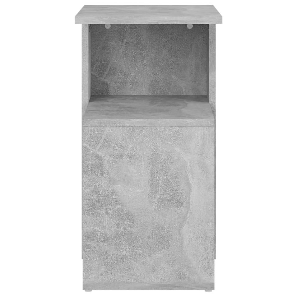 Table d'appoint Gris béton 36x30x56 cm - Photo n°5