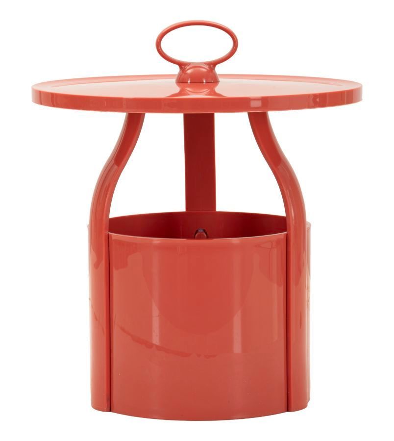 Table d'appoint iris rouge cm ø 44 x 43 - Photo n°1