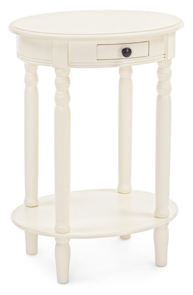 Table d'appoint rond bois de pin blanc Bella - Lot de 2 - Photo n°1