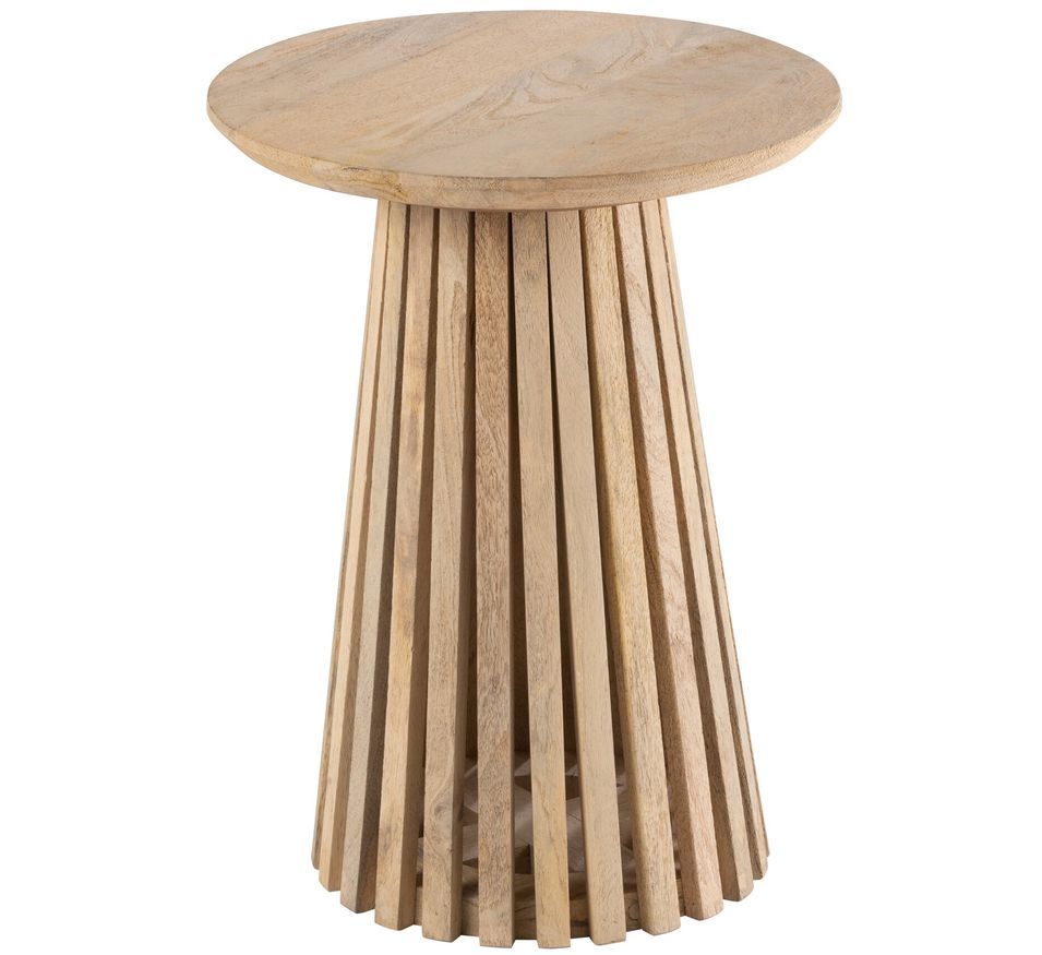 Table d'appoint ronde en bois massif VINCENT Ø40 cm - Photo n°1