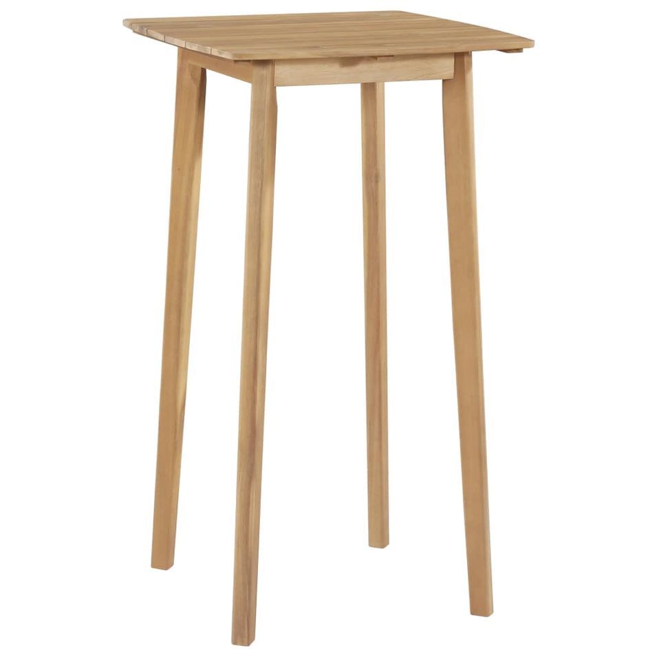 Table de bar 60x60x105 cm Bois d'acacia massif - Photo n°1