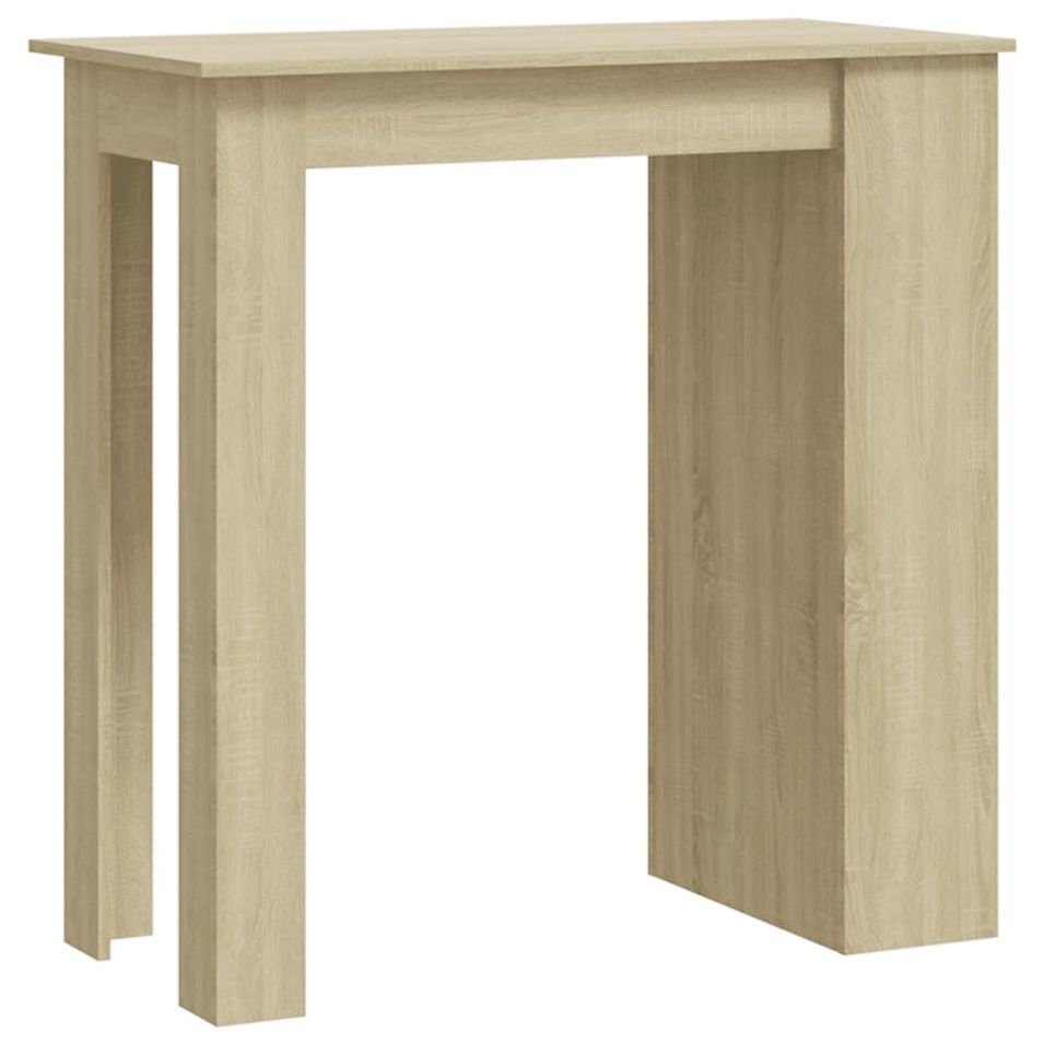 Table de bar avec rangement Chêne sonoma 102x50x103,5 cm - Photo n°1