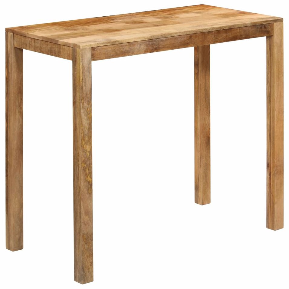 Table de bar Bois de manguier massif 120x60x108 cm - Photo n°1