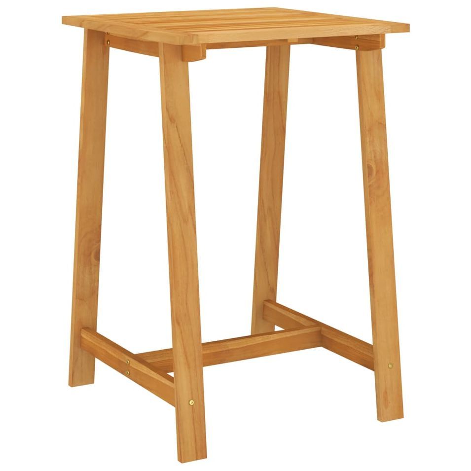 Table de bar de jardin 70x70x104 cm Bois d'acacia massif - Photo n°1