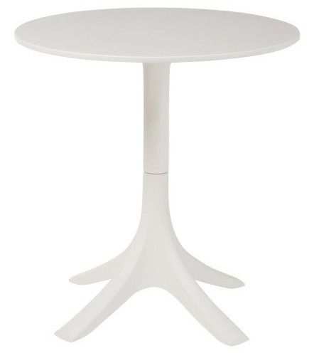 Table de bar ronde polypropylène blanc Ettis - Photo n°1