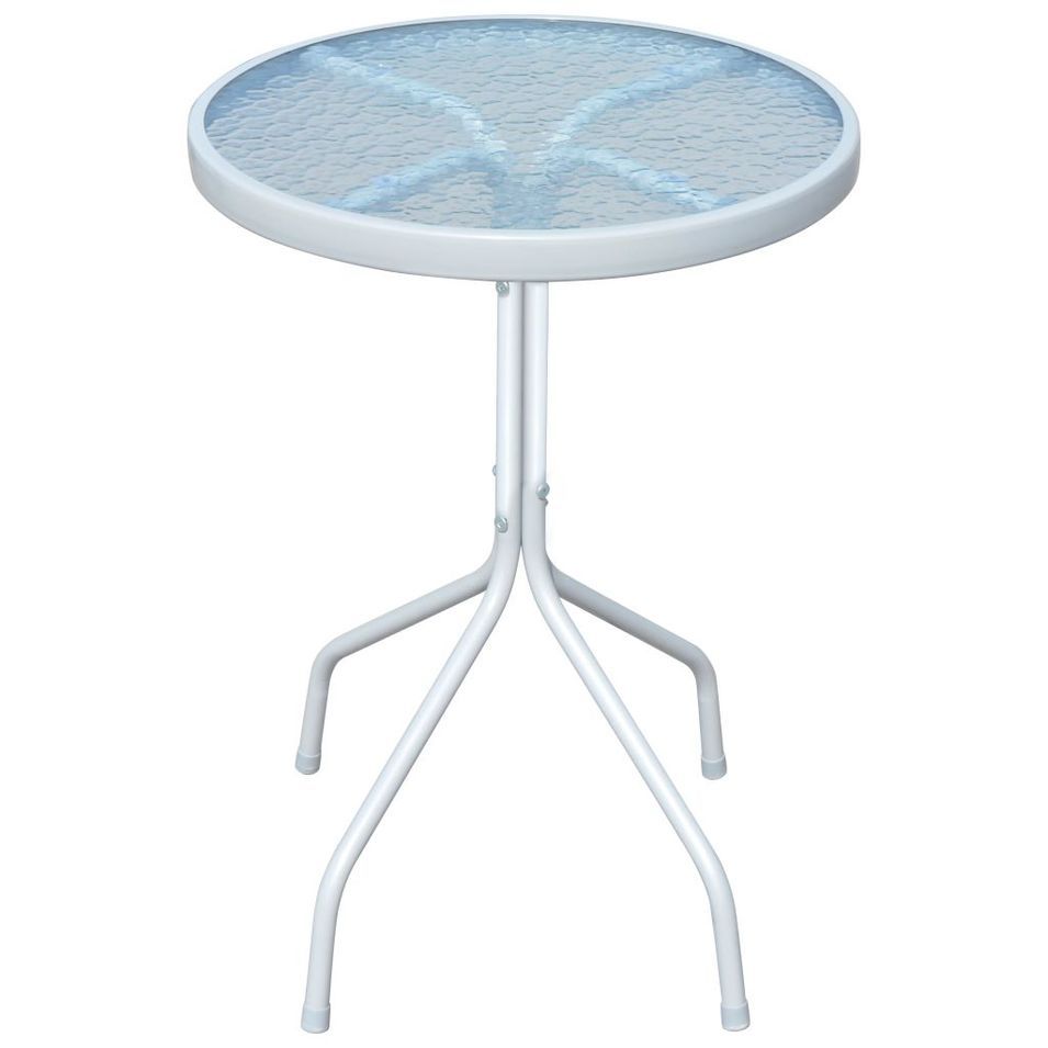Table de bistro Gris 50x71 cm Acier - Photo n°1
