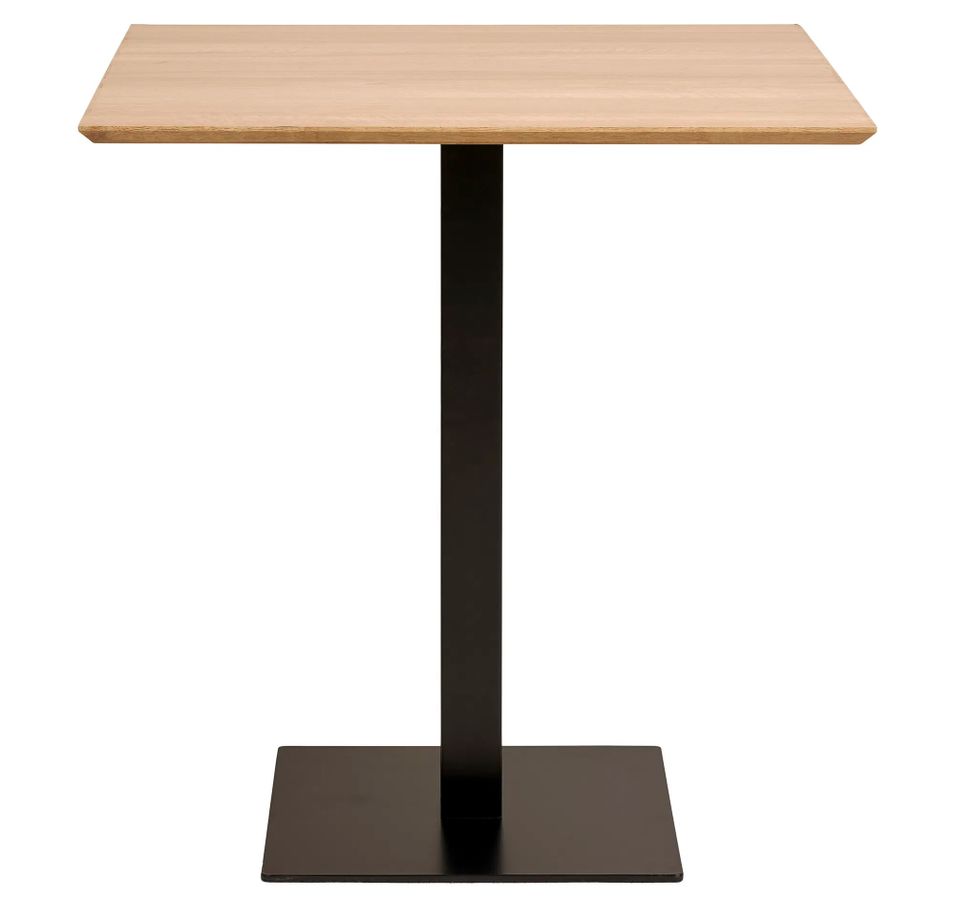 Table de café FANO 70 cm – Bois clair ou noir – Design minimaliste - Photo n°1