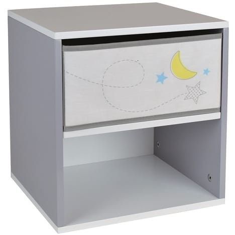 Table de chevet 1 tiroir 1 niche Espace - Photo n°1