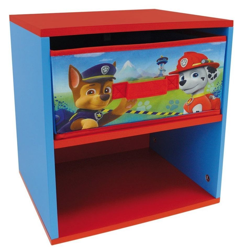 Table de chevet 1 tiroir 1 niche Pat'Patrouille garçon - Photo n°1