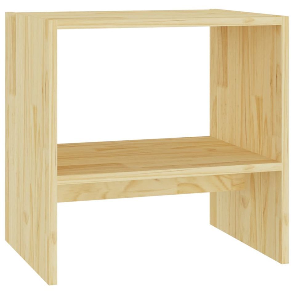 Table de chevet 40x30,5x40 cm Bois de pin massif - Photo n°1