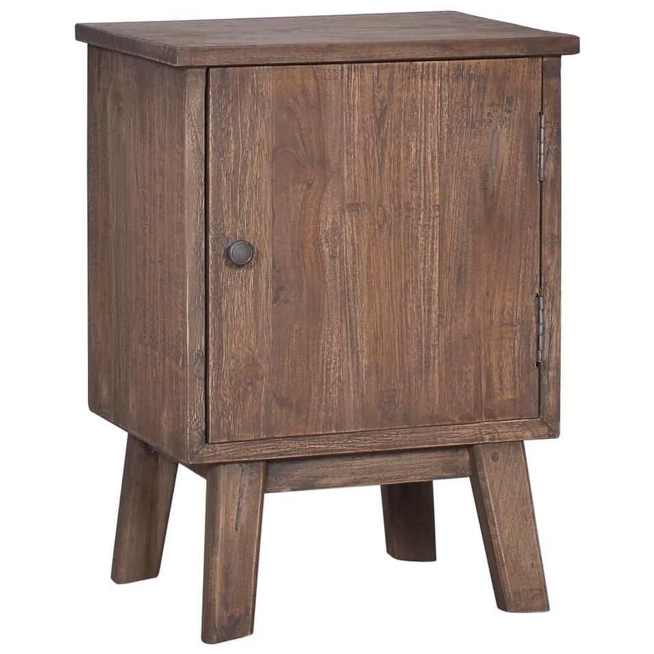 Table de chevet 40x30x53 cm Bois de teck solide - Photo n°1