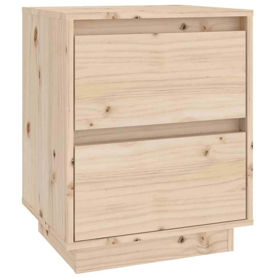 Table de chevet 40x35x50 cm Bois de pin solide - Photo n°1