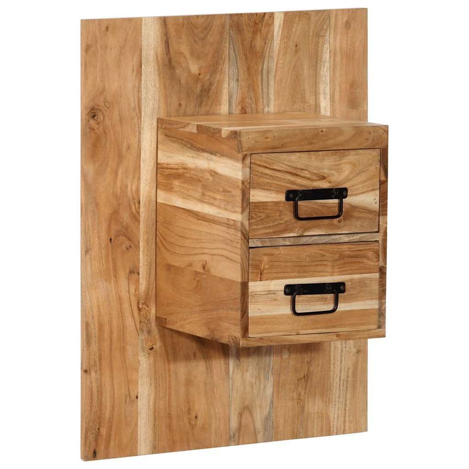 Table de chevet 60x32x80 cm bois d'acacia solide - Photo n°1