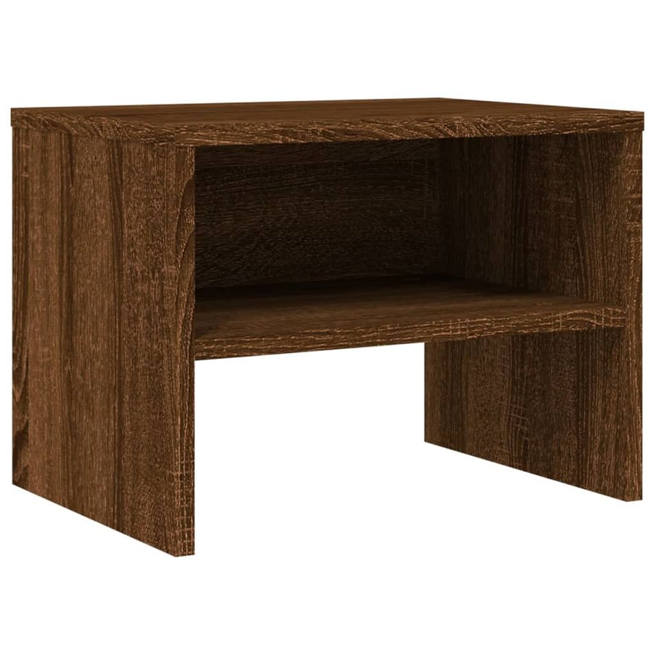 Table de chevet Chêne marron 40x30x30 cm Bois d'ingénierie - Photo n°1