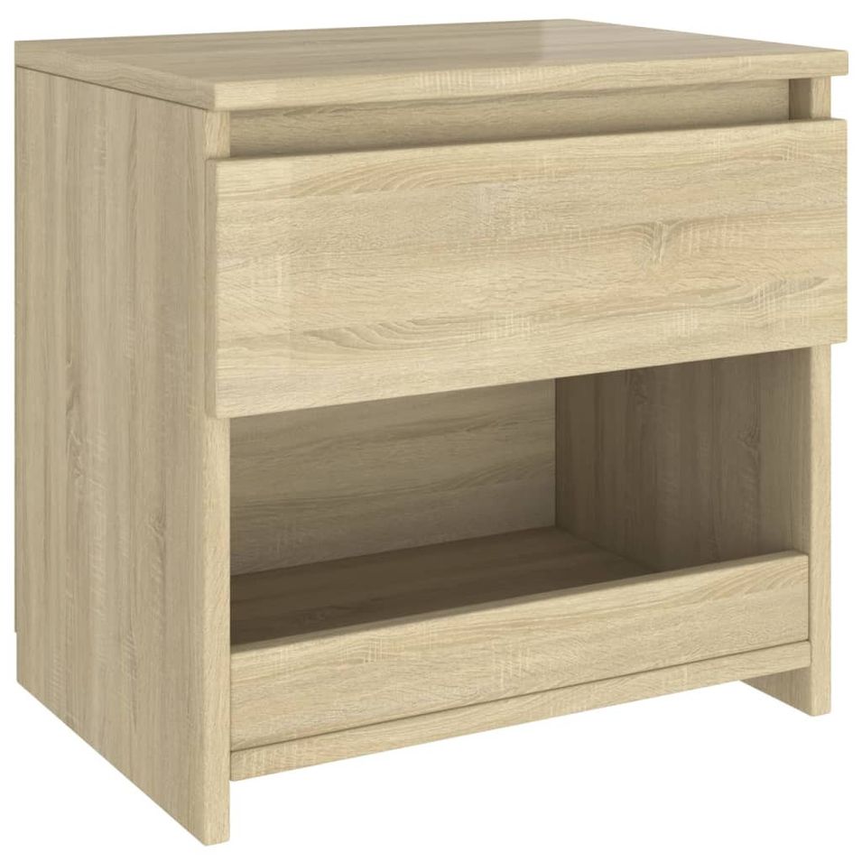 Table de chevet Chêne sonoma 40x30x39 cm - Photo n°1