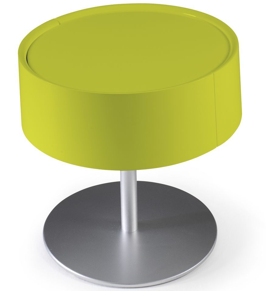 Table de chevet design Pistache laqué Torsada - Photo n°1