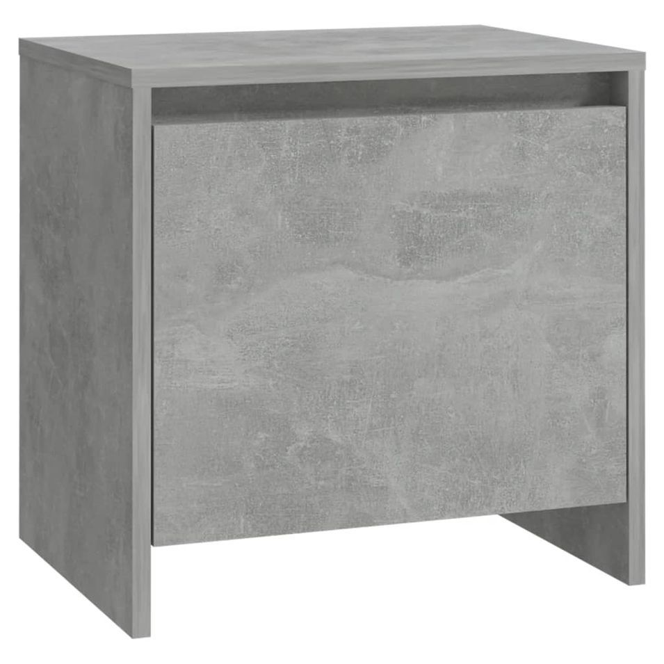 Table de chevet Gris béton 45x34x44,5 cm - Photo n°1