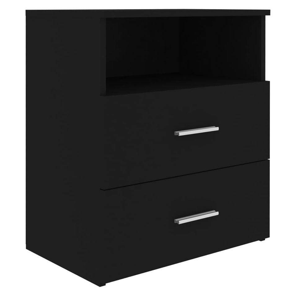 Table de chevet Noir 50x32x60 cm - Photo n°1